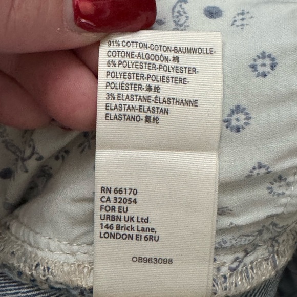 We The Free Blue button fly Denim cut off Shorts - Picture 12 of 12